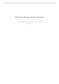 NUR 3508 N3 Final Study Guide Daniels