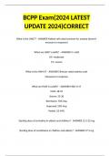 BCPP Exam(2024 LATEST UPDATE 2024)CORRECT 