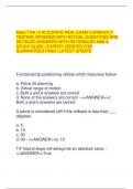 Mako THA | 2 ACCURATE REAL EXAM CURRENTLY TESTING VERSIONS WITH ACTUAL QUESTIONS AND DETAILED ANSWERS WITH RATIONALES AND A STUDY GUIDE | EXPERT VERIFIED FOR GUARANTEED PASS | LATEST UPDATE Functional hip positioning utilizes which feature(s) below: a. Pe