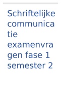 Examenvragen schriftelijke communicatie