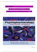 TEST BANK For Psychopharmacology: Drugs, the Brain, and Behavior, 4th Edition By Meyer Nursing, Verified Chapters 1 - 20, Complete Newest Version