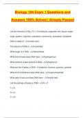 Biology 104 Exam 1 Questions and Answers 100% Solved | Already Passed