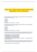  BIOS 252 COMP EXAM QUESTIONS AND ANSWERS 100% VERIFIED.