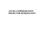 ATI RN COMPREHENSIVE  PREDICTOR REMEDIATION 2022