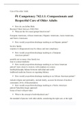 DNURS C475 Care of the older Adult study guide Objectives LATEST STUDY GUIE