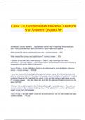   COG170 Fundamentals Review Questions And Answers Graded A+.