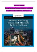 SOLUTION MANUAL For Money, Banking, Financial Markets and Institutions, 2nd Edition by Brandl Michael, Verified Chapters 1 - 24, Complete