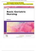 Basic Geriatric Nursing 7th Edition By Patricia A. Williams Msn Rn Ccrn (Author) Latest Update. 