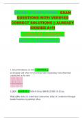 RELIAS  DYSRHYTHMIA  EXAM  QUESTIONS WITH VERIFIED  CORRECT SOLUTIONS || ALREADY  GRADED A+!!!   < UPDATED VERSION >  (Basic A Dysrhythmia) 