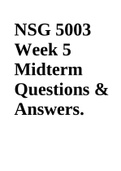 NSG 5003 Week 5 Midterm Questions & Answers.