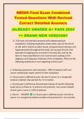 NR509 Final Exam Combined  Tested Questions With Revised  Correct Detailed Answers   |ALREADY GRADED A+ PASS 2024   >> BRAND NEW VERSION!! 