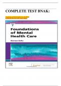 COMPLETE TEST BNAK:    Foundations of Mental Health Care 7th Edition by Michelle Morrison-Valfre latest Update. 