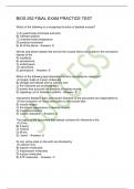 BIOS 252 FINAL EXAM PRACTICE TEST