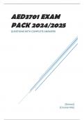 AED3701 EXAM PACK 2024/2025