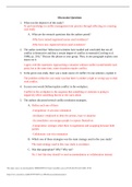 HUSC 3221 Vivar (2006) Discussion Questions