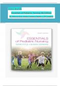 TEST BANK  Essentials of Pediatric Nursing 4th Edition  By Theresa Kyle; Susan Carman Chapter 1-29 Complete 