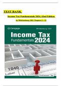 Test Bank for Income Tax Fundamentals, 38th Edition, Gerald E. Whittenburg, Martha Altus-Buller, Steven Gill