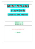 NREMT 2022-2023 Study Guide Part 1, 2, 3 and 4 Questions and Answers: Correctly answered and Verified (450 Quiz)