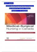 TEST BANK   Lewis's Medical Surgical Nursing in Canada,   5th Edition by Tyerman, Cobbett   Chapters 1 - 72 Complete