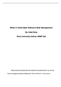 MGMT 404 Week 5 Homework Getta Byte Software Risk Management