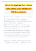 AST 101 Rio Salado Mid-Term : Multiple Choice & Essay Exam Questions with 100% Correct Answers