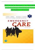 TEST BANK for Emergency Care 14th Edition   by Daniel Limmer, Michael F. O'Keefe and Edward T. Dickinson,   All Chapters 1 - 41 Covered