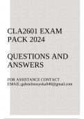 CLA2601 Exam pack 2024(Commercial Law IIA)