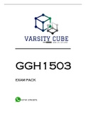 GGH1503 EXAM PACK 2022