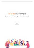 P3-K1-W3 BPV opdracht Ondersteunt en motiveert een groep cliënten bij activiteiten