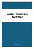 AED3701 EXAM PACK 2024/2025