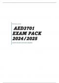 AED3701 EXAM PACK 2024/2025