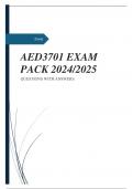 AED3701 EXAM PACK 2024/2025