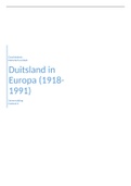 Duitsland in Europa (1918-1991), vwo 2022