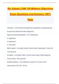 Rio Salado CHM 130 Midterm Objectives Exam Questions and Answers 100% Pass