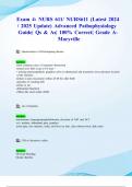 Exam 3 & Exam 4: NURS 611/ NURS611 (Latest 2024/ 2025 Updates STUDY BUNDLE PACKAGE WITH SOLUTIONS) Advanced Pathophysiology | Qs & As| Grade A| 100% Correct (Verified Answers)