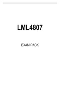 LML4807 EXAM PACK 2022