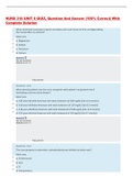 NURS 316 UNIT 6 QUIZ, Question And Answer (100% Correct) With Complete Solution