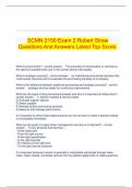  SCMN 2150 Exam 2 Robert Straw Questions And Answers Latest Top Score.