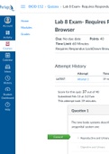 Lab 8 Exam- Requires Respondus LockDown Browser