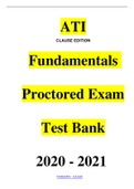 ATI Fundamentals Proctored Exam Test Bank 2020 - 2021