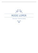 Rode loper TUR-protaat + mitomycine spoeling