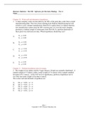 Business Statistics, Sharpe - Exam Preparation Test Bank (Downloadable Doc)