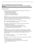 Test Bank Public Health Nursing Population-Centered Health Care in the Community 10th Edition by Marcia Stanhope |Test Bank|Chapter 1-46|Complete Guide A+