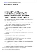 NURS 6512Week6NURS6512N35- Midterm Exam.docx Week6NURS6512N35- Midterm Exam