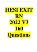 HESI EXIT RN EXAM V3  2022 REAL