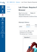 Lab 3 Exam- Requires Respondus LockDown Browser