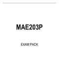 MAE203P EXAM PACK 2022