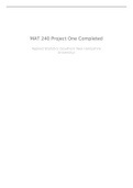 MAT 240 Project One Median Housing Price Prediction Model for D. M. Pan National Real Estate Company