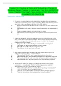 Chapter 12- Creating a Vision and Motivating a Change to Evidence-Based Practice in Individuals, Tea” ALL ANSWERS 100% CORRECT SPRING FALL-2022 LATEST SOLUTION GUARANTEED GRADE A+