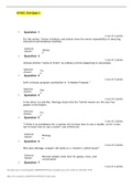 ENGL 216 QUIZ 1. Questions & Answers (Latest Complete solutions) 